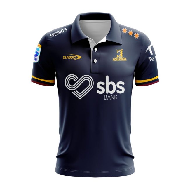 Super Rugby Speight?s Highlanders Personalized 2025 Home Polo