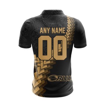 Super Rugby Auckland Blues Special Black And Gold Polo Design ST2401
