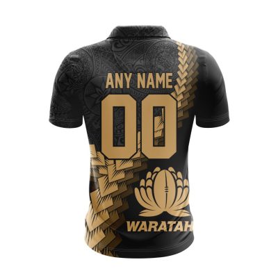 Super Rugby New South Whale Waratahs Special Black And Gold Polo Design ST2401