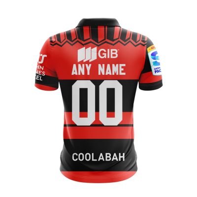 Super Rugby BNZ Crusaders Personalized 2024 Heritage Polo