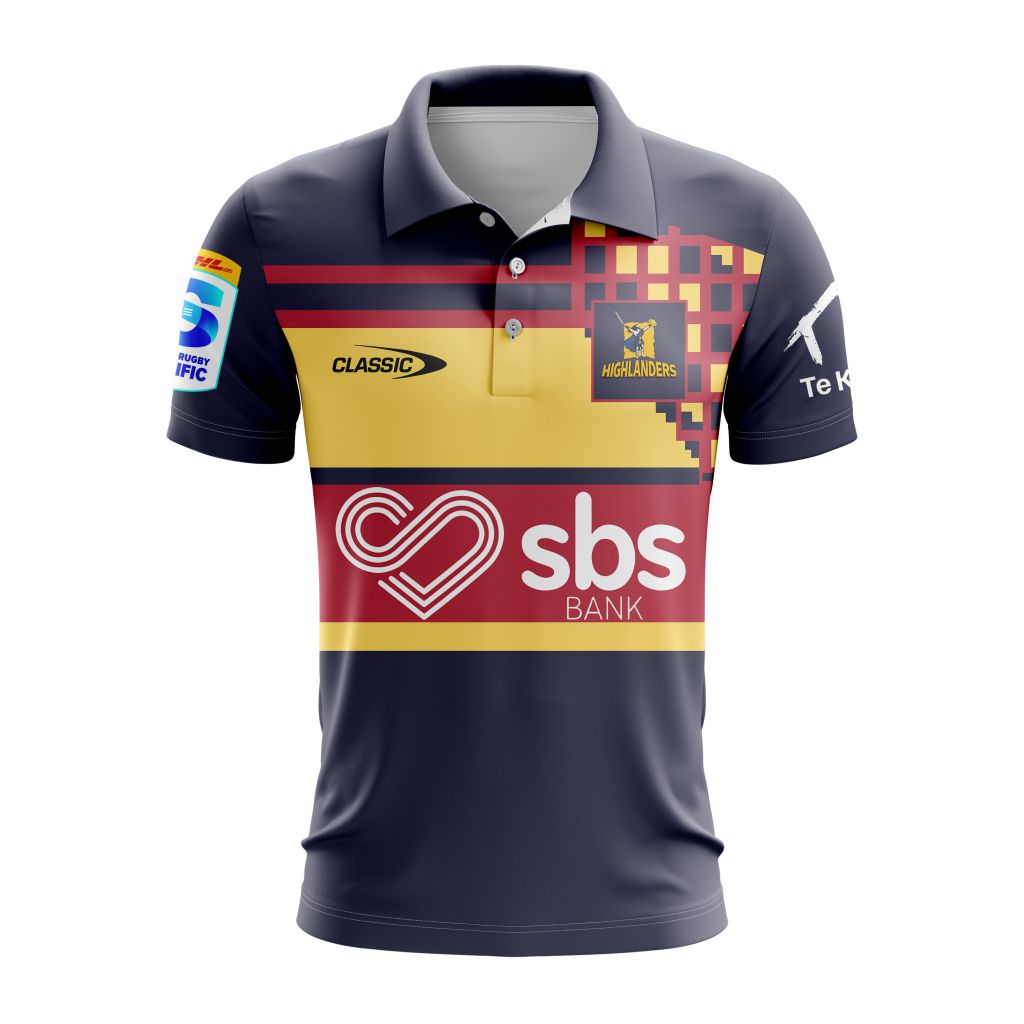 Super Rugby Speights Highlanders Personalized 2024 Heritage Polo
