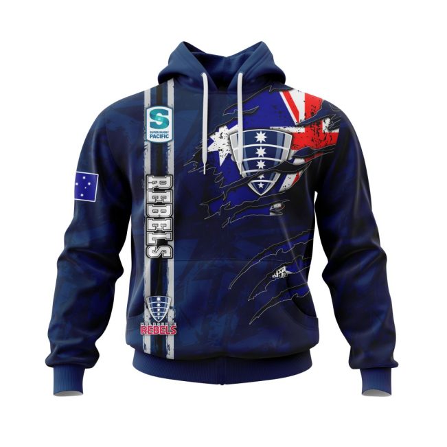 Super Rugby Melbourne Rebels | Specialized Jersey Concepts With National Flag V0122