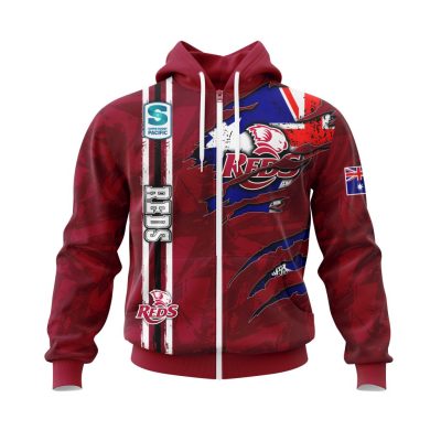 Super Rugby Queensland Reds | Specialized Jersey Concepts With National Flag V0122