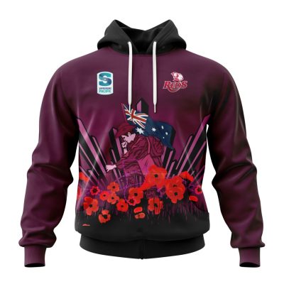 Super Rugby Queensland Reds | Specialized 2022 Anzac Jersey Concepts V0422