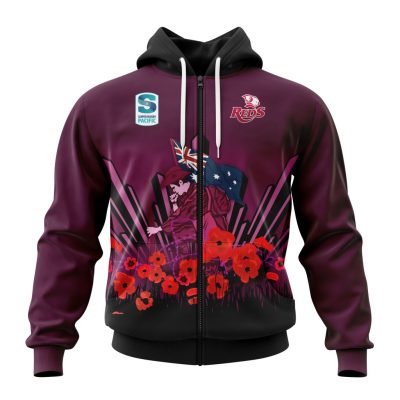 Super Rugby Queensland Reds | Specialized 2022 Anzac Jersey Concepts V0422
