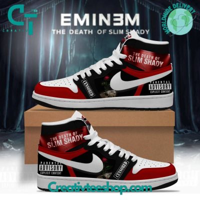 Eminem The Death of Slim Shady Censored Air Jordan 1 Sneaker - soulcals.com