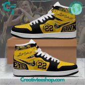 Caitlin Clark Iowa Hawkeyes Women's Basketball Air Jordan 1 Sneakers - soulcals.com