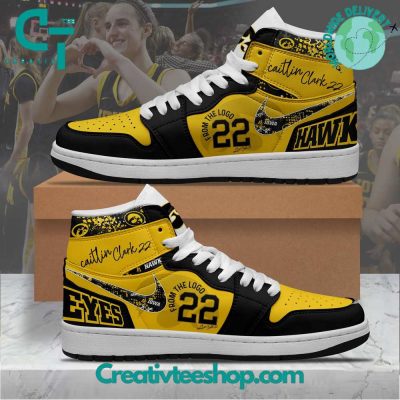 Caitlin Clark Iowa Hawkeyes Women's Basketball Air Jordan 1 Sneakers - soulcals.com