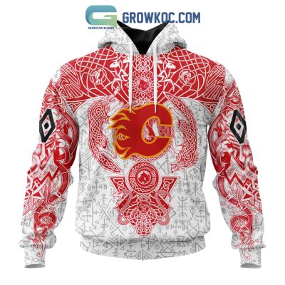 Calgary Flames NHL Special Norse Viking Symbols Hoodie T Shirt