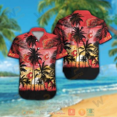 Calgary Flames Hawaiian Shirt And Shorts - Hot Sale 2025