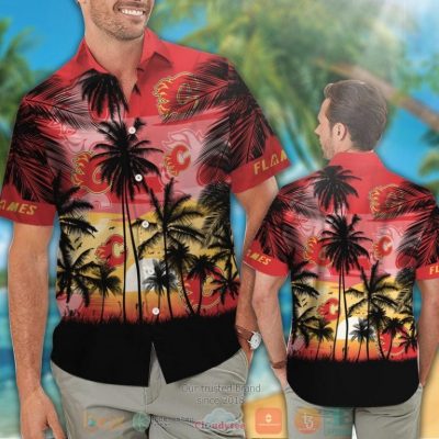 Calgary Flames Hawaiian Shirt And Shorts - Hot Sale 2025
