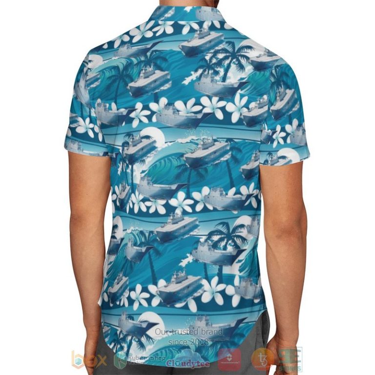 Canberra-Class Landing Helicopter Dock Royal Australian Navy Hawaiian Shirt, Shorts - Hot Sale 2025 Canberra-Class Landing Helicopter Dock Royal Australian Navy Hawaiian Shirt, Shorts - Hot Sale 2025