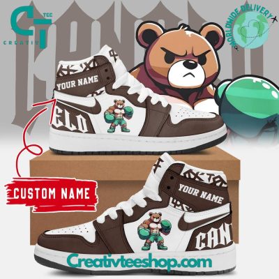 Canelo Alvarez Bear Air Jordan 1 Sneaker - soulcals.com