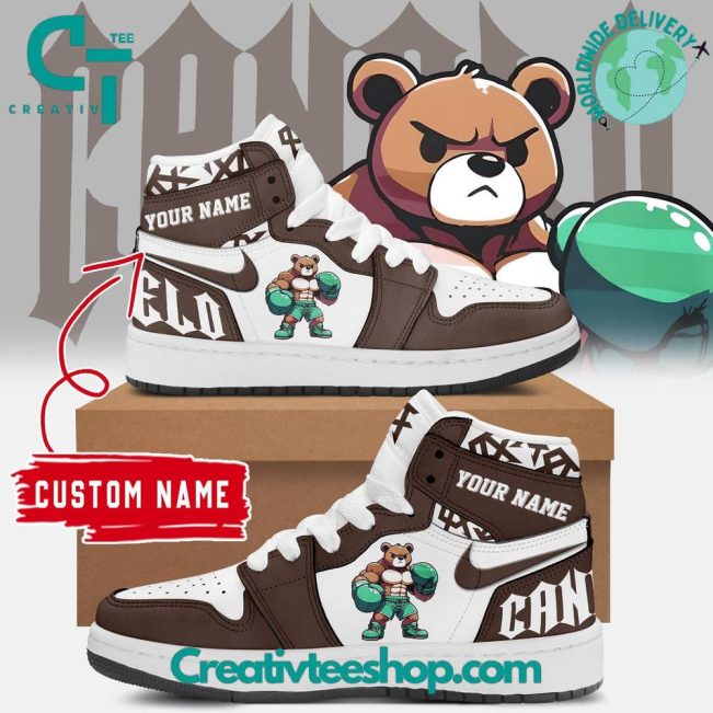 Canelo Alvarez Bear Air Jordan 1 Sneaker - soulcals.com