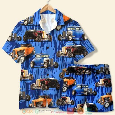 Car Hot Rod Flame Hawaiian Shirt, Short - Hot Sale 2025