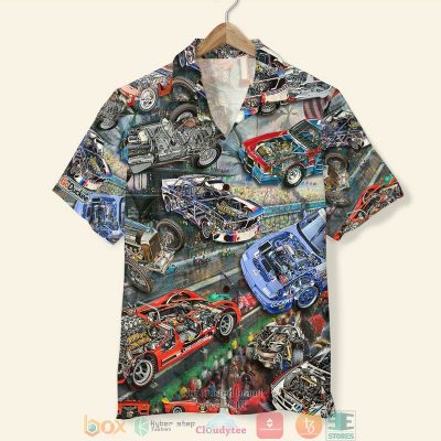 Car Racing Cutaway Race Track Background Hawaiian Shirt, Shorts - Hot Sale 2025