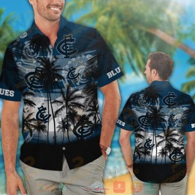 Carlton Blues Hawaiian Shirt And Shorts - Hot Sale 2025