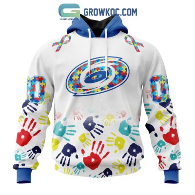 Carolina Hurricanes NHL Special Autism Awareness Hands Hoodie T Shirt