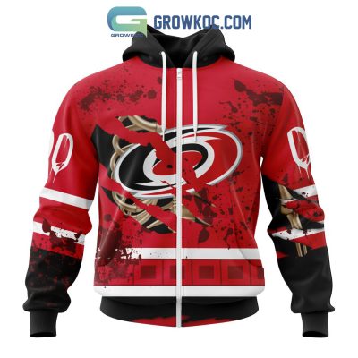 Carolina Hurricanes NHL Special Design Jersey With Your Ribs For Halloween Hoodie T Shirt