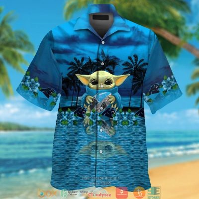 Carolina Panthers Baby Yoda Hawaiian Shirt, Short - Hot Sale 2025