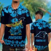 Carolina Panthers Baby Yoda Hibiscus Hawaiian Shirt Short 1 768x768 1.jpg - demo10