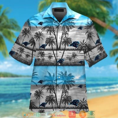 Carolina Panthers Coconut Island Grey Hawaiian Shirt, Short - Hot Sale 2025