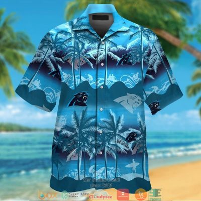 Carolina Panthers Coconut Island Waves Hawaiian Shirt, Short - Hot Sale 2025