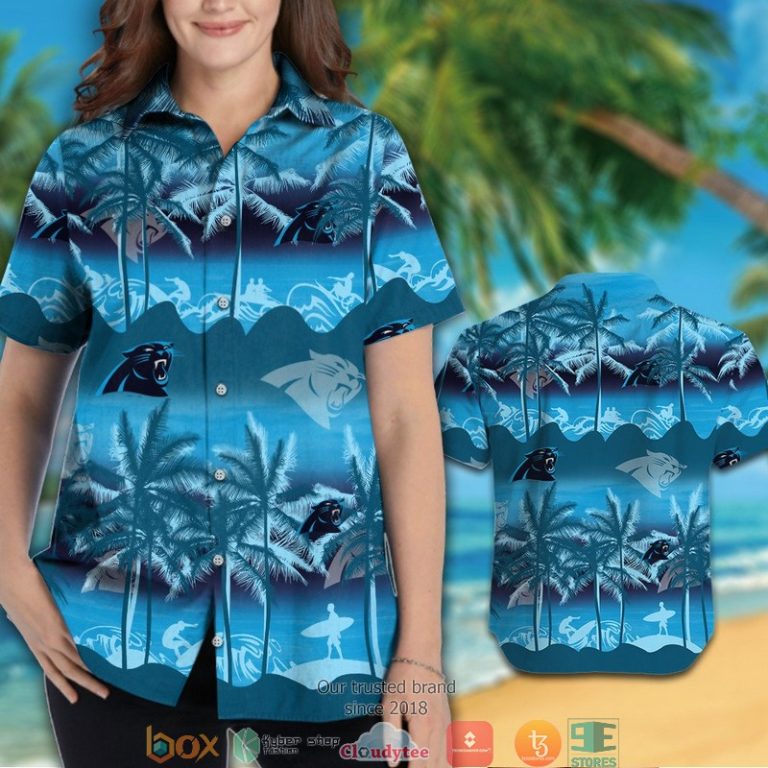 Carolina Panthers Coconut Island Waves Hawaiian Shirt, Short - Hot Sale 2025