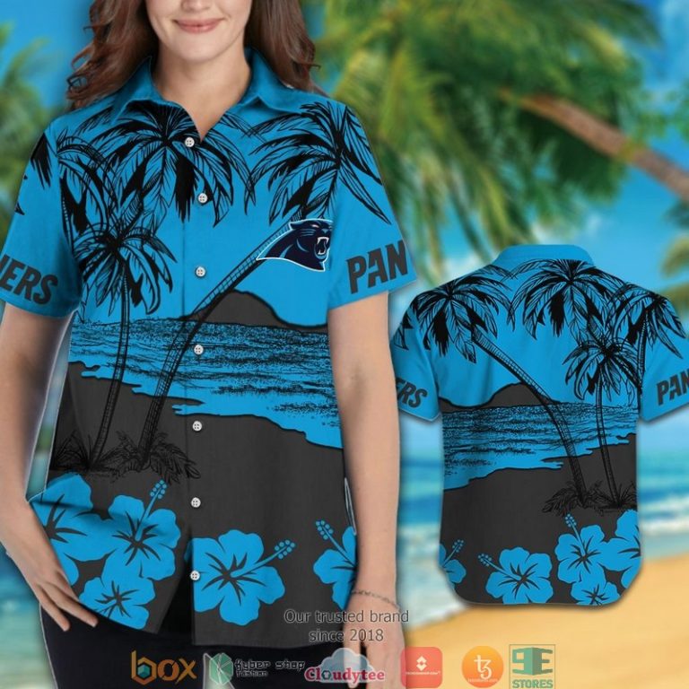 Carolina Panthers Hibiscus Coconut Island Hawaiian Shirt, Short - Hot Sale 2025