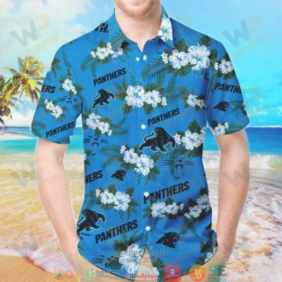 Carolina Panthers Hibiscus Hawaiian Shirt, Short - Hot Sale 2025