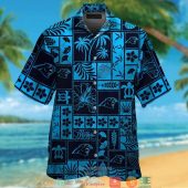 Carolina Panthers Hibiscus Leaf Ocean Square Pattern Hawaiian Shirt Short.jpg - demo10