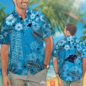 Carolina Panthers Leaf Hibiscus Hawaiian Shirt Short 1 768x768 1.jpg - demo10