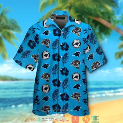 Carolina Panthers Leaf Hibiscus Pattern Hawaiian Shirt, Short - Hot Sale 2025