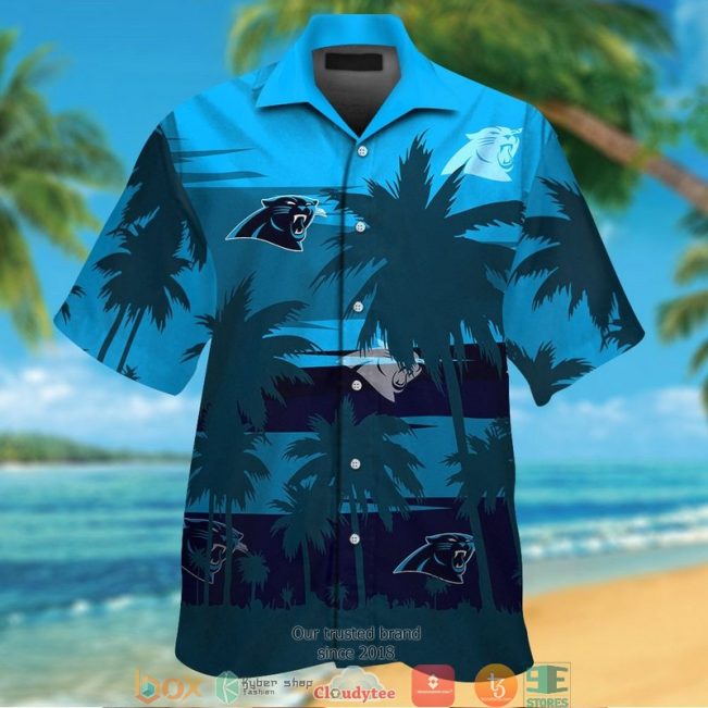Carolina Panthers Moss Green Coconut Hawaiian Shirt, Short - Hot Sale 2025