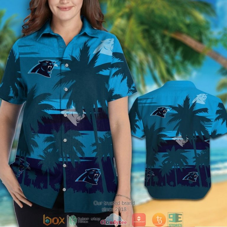 Carolina Panthers Moss Green Coconut Hawaiian Shirt, Short - Hot Sale 2025