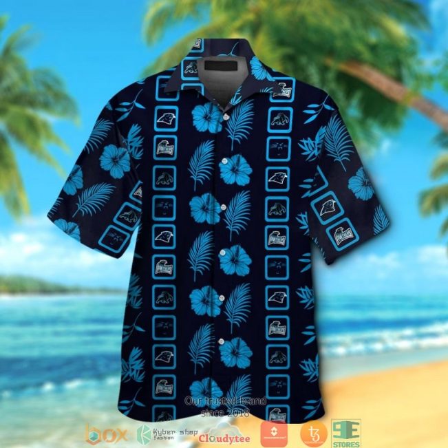 Carolina Panthers Navy Cyan Blue Hawaiian Shirt, Short - Hot Sale 2025