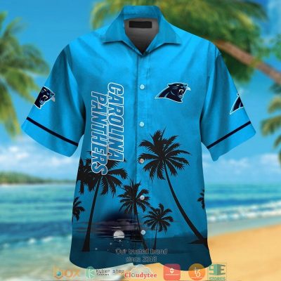 Carolina Panthers Coconut Island Night Moon Hawaiian Shirt, Short - Hot Sale 2025