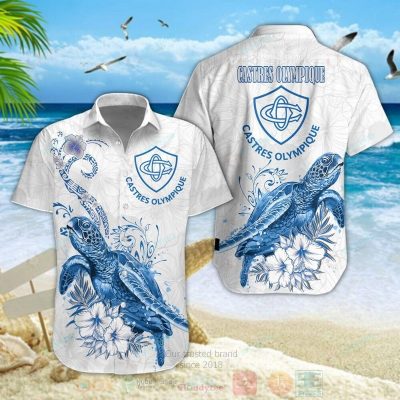Castres Olympique Turtle Hawaiian Shirt, Short - Hot Sale 2025