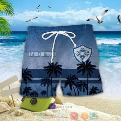 Castres Olympique Palm Tree Hawaiian Shirt, Shorts - Hot Sale 2025