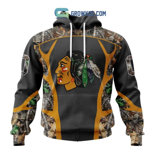 Chicago Blackhawks NHL Special Camo Hunting Personalized Hoodie T Shirt