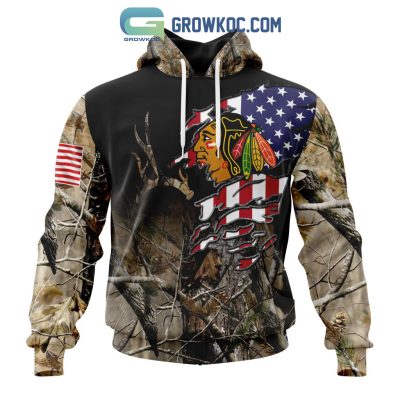 Chicago Blackhawks NHL Special Camo Realtree Hunting Personalized Hoodie T Shirt