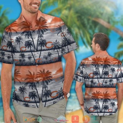 Chicago Bears Coconut Island Grey Hawaiian Shirt, Short - Hot Sale 2025