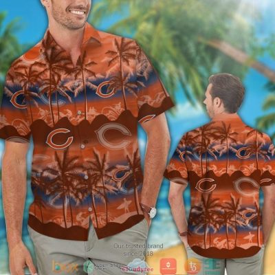 Chicago Bears Coconut Island Orange Hawaiian Shirt, Short - Hot Sale 2025