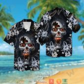 Chicago Bears Skull 3d Illusion Hawaiian Shirt Short.jpg - demo10