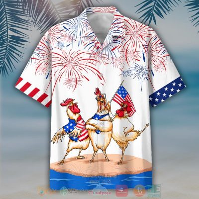 Chicken Firework Independence Day Is Coming Hawaiian Shirt, Shorts - Hot Sale 2025