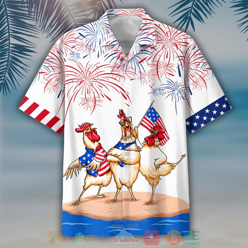 Chicken Firework Independence Day Is Coming Hawaiian Shirt, Shorts - Hot Sale 2025 Chicken Firework Independence Day Is Coming Hawaiian Shirt, Shorts - Hot Sale 2025