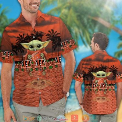 Cincinnati Bengals Baby Yoda Hawaiian Shirt, Short - Hot Sale 2025