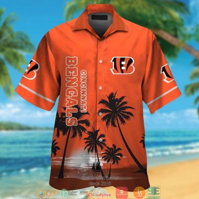 Cincinnati Bengals Coconut Night Moon Hawaiian Shirt, Short - Hot Sale 2025