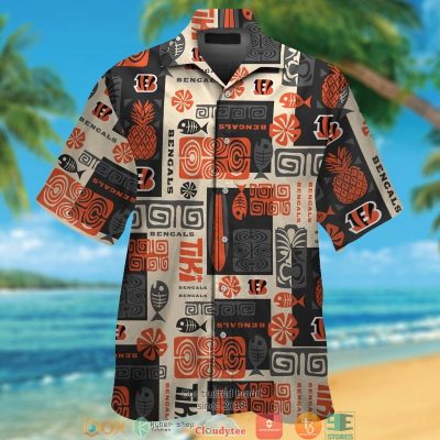 Cincinnati Bengals Fish Pineapple Pattern Hawaiian Shirt, Short - Hot Sale 2025