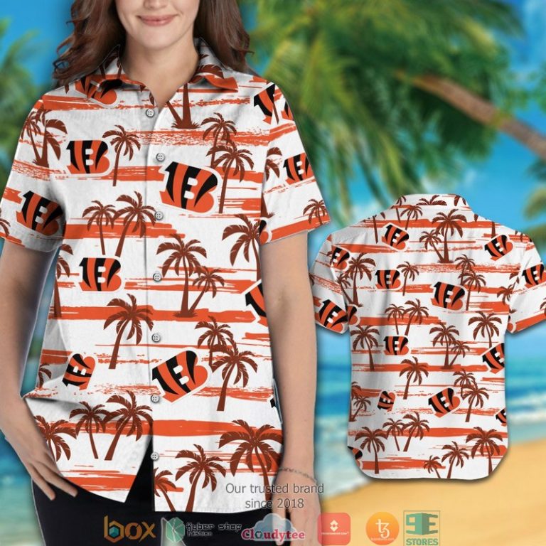 Cincinnati Bengals Orange Coconut White Hawaiian Shirt, Short - Hot Sale 2025